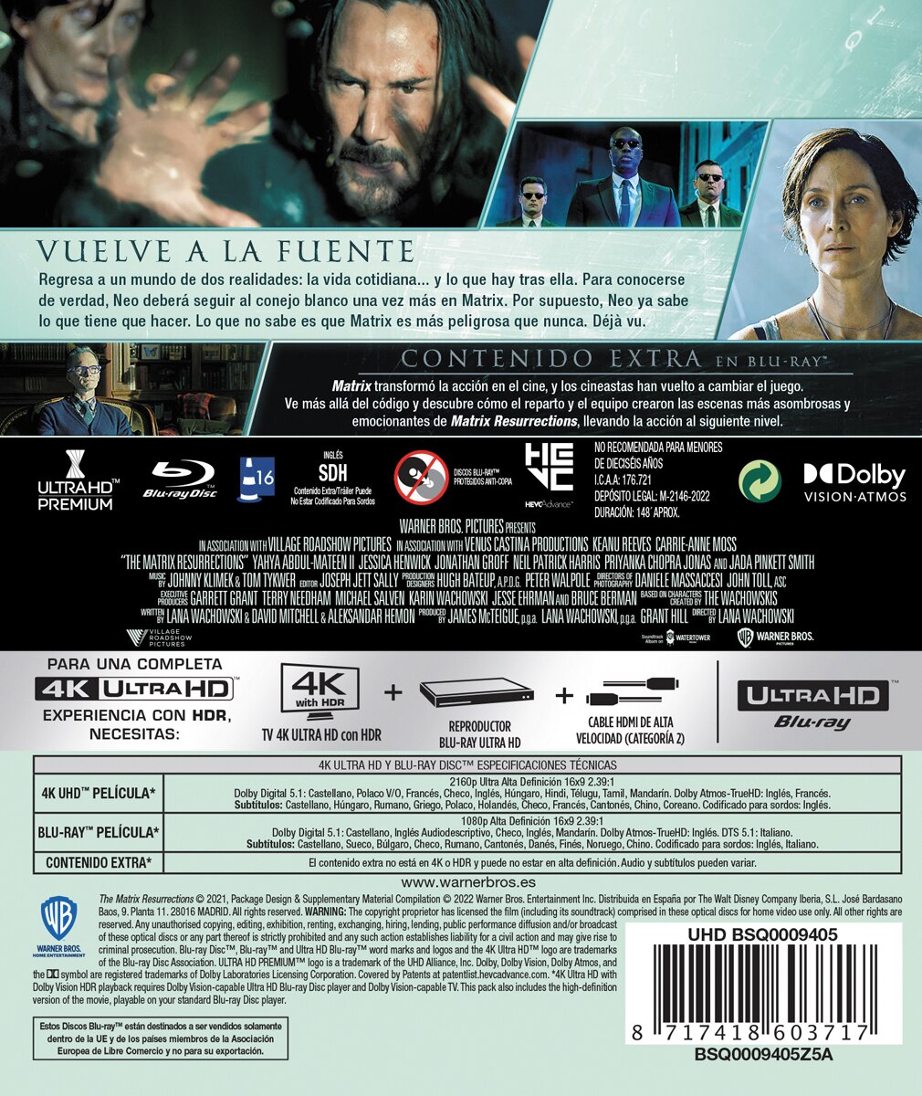 Matrix Resurrections (4K Ultra HD + Blu-Ray) 3