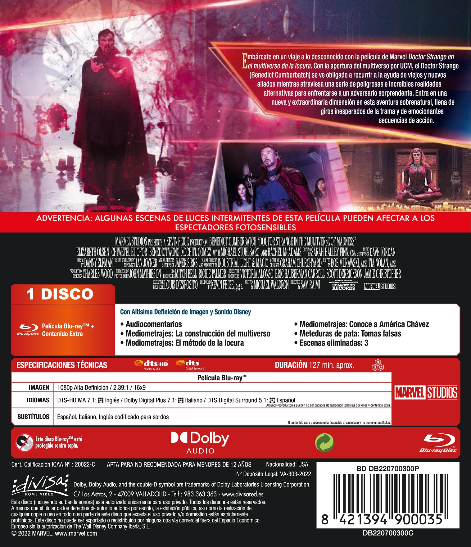 Doctor Strange en el Multiverso de la Locura (Blu-Ray) 2