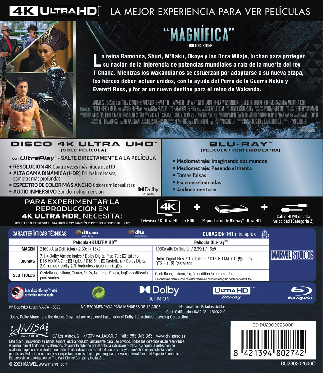 Black Panther: Wakanda Forever (4K Ultra HD + Blu-Ray) 2