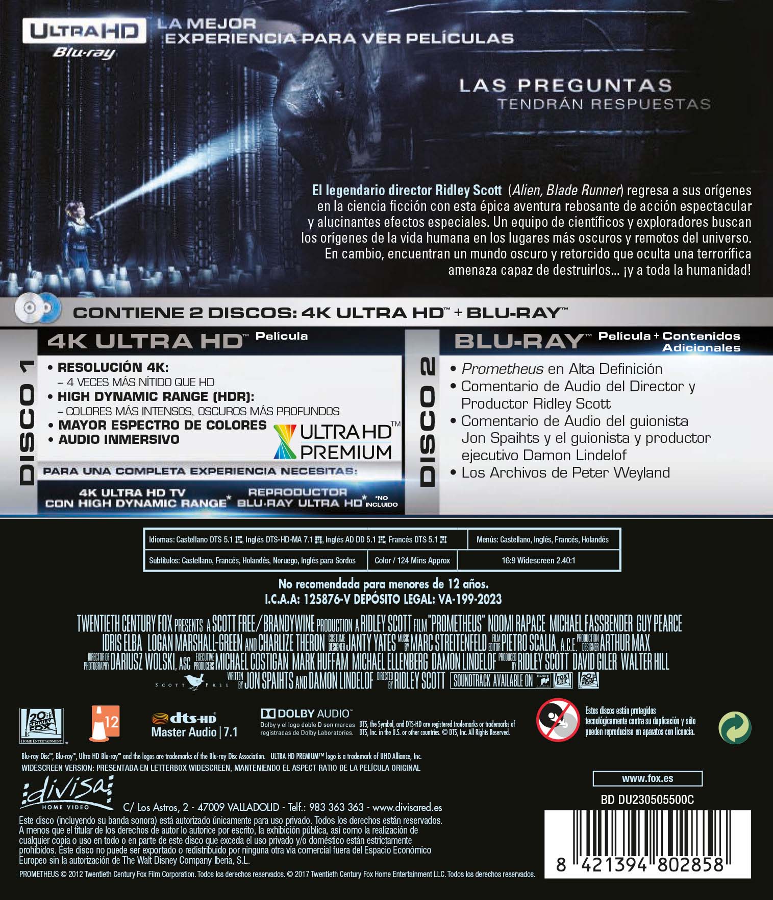 Prometheus (4K Ultra HD + Blu-Ray) 2
