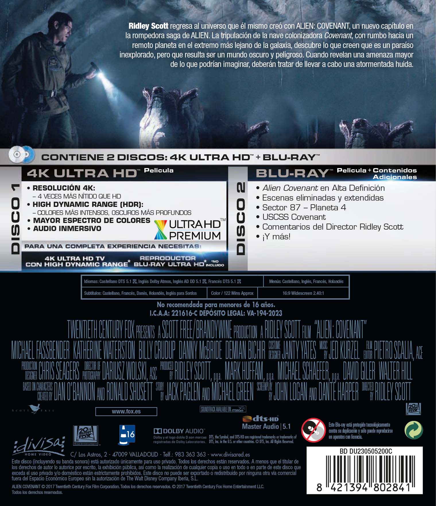 Alien: Covenant (4K Ultra HD + Blu-Ray) 2