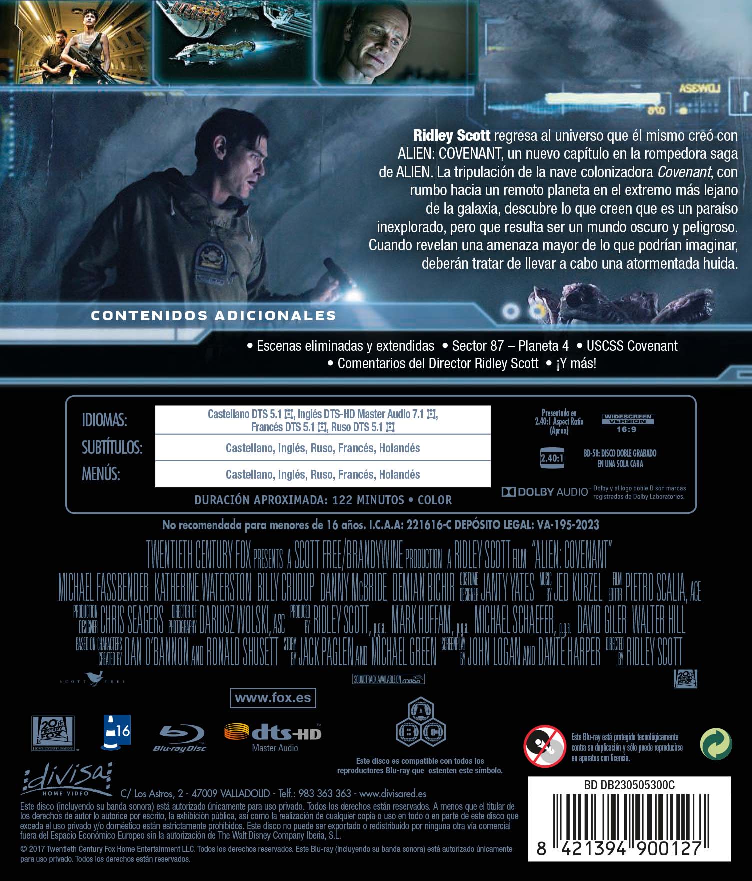 Alien: Covenant (Blu-Ray) 2