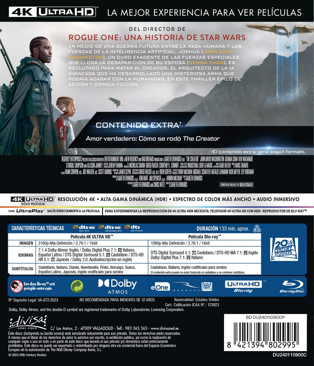 The Creator (4K Ultra HD + Blu-Ray) 2
