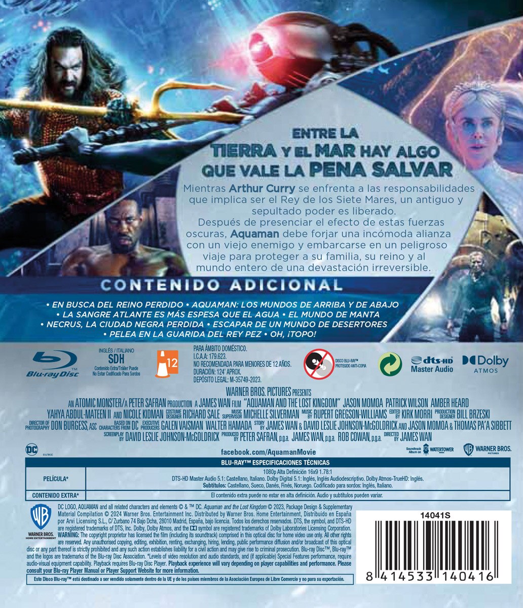 Aquaman y el reino perdido (Blu-Ray) 2