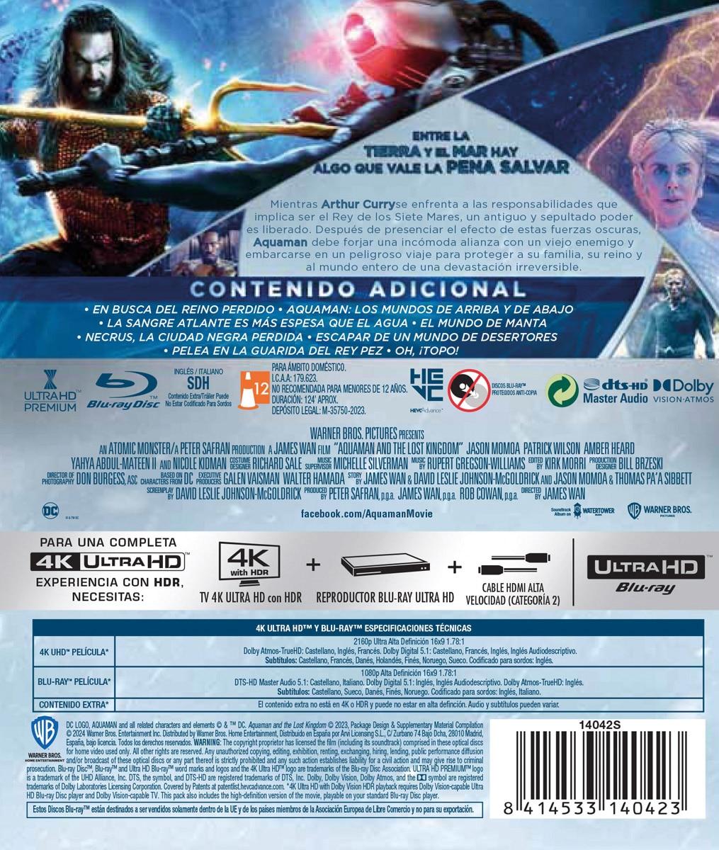 Aquaman y el reino perdido (4H Ultra HD + Blu-Ray) 2