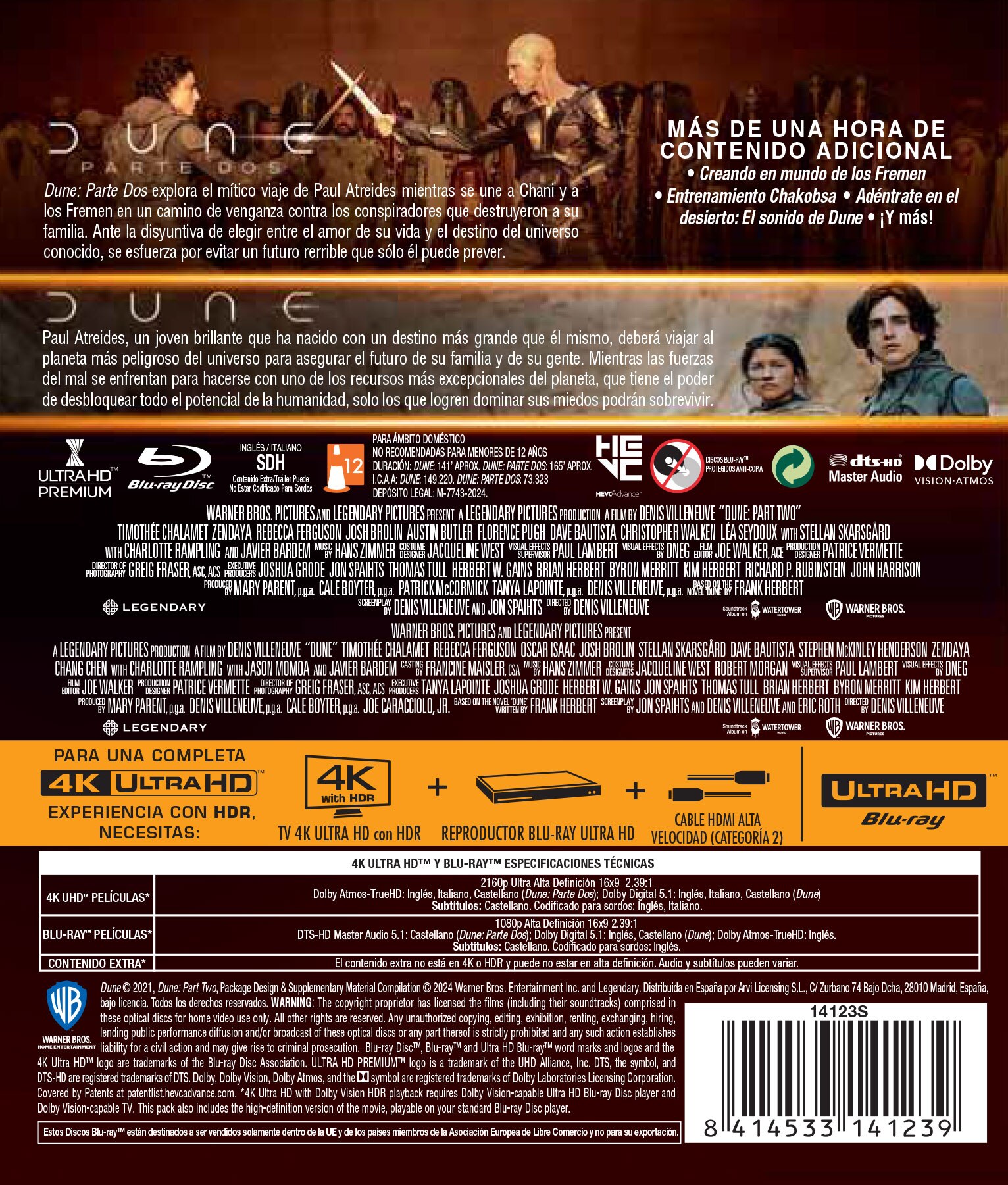 Pack Dune 1-2 (4K UHD + Blu-Ray) 2