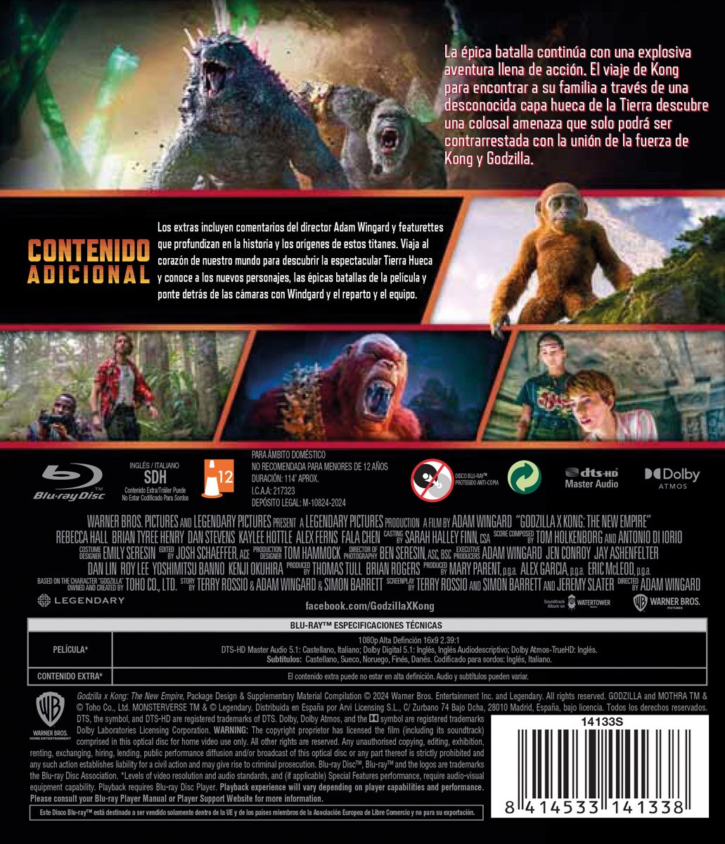 Godzilla y Kong: El nuevo imperio (Blu-Ray) 2