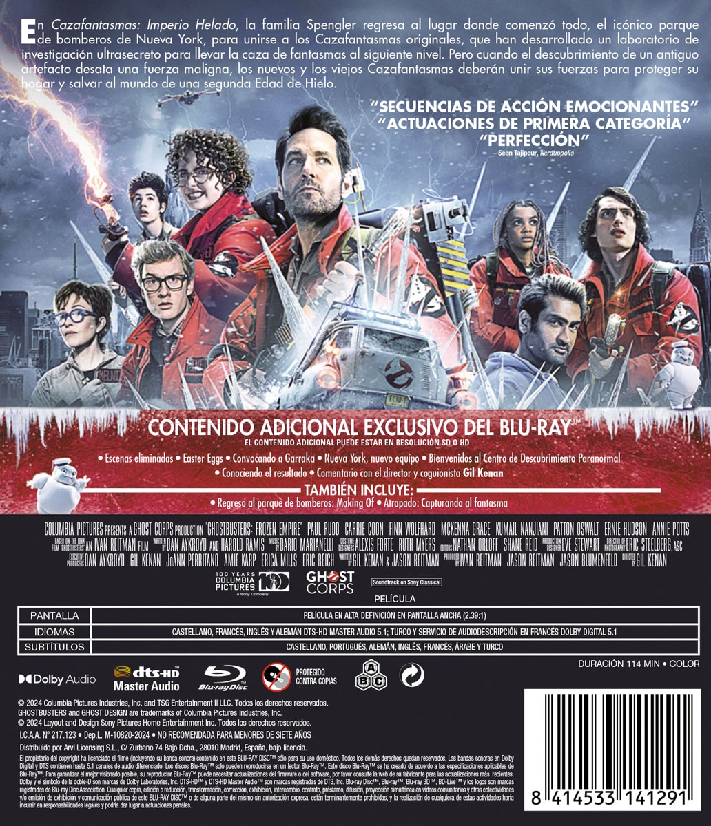 Cazafantasmas: Imperio helado (Blu-Ray) 2