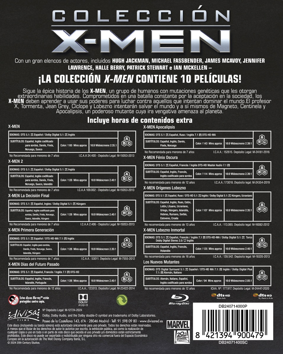 Imagen 2 de Colección X-Men (Blu-Ray)