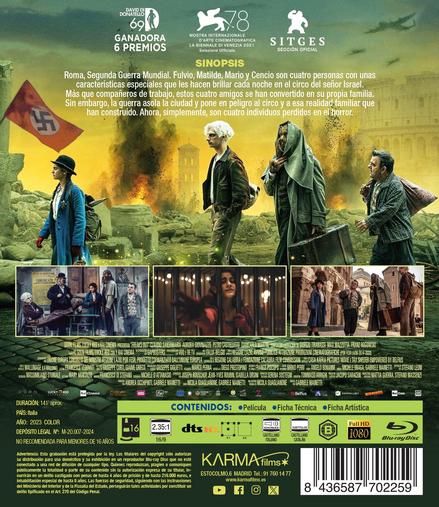 Imagen 3 de Freaks out (Blu-Ray)