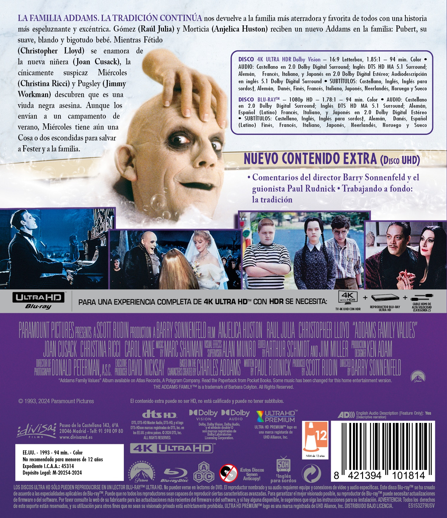 La familia Addams: La tradición continúa (4K Ultra HD + Blu-Ray) 2