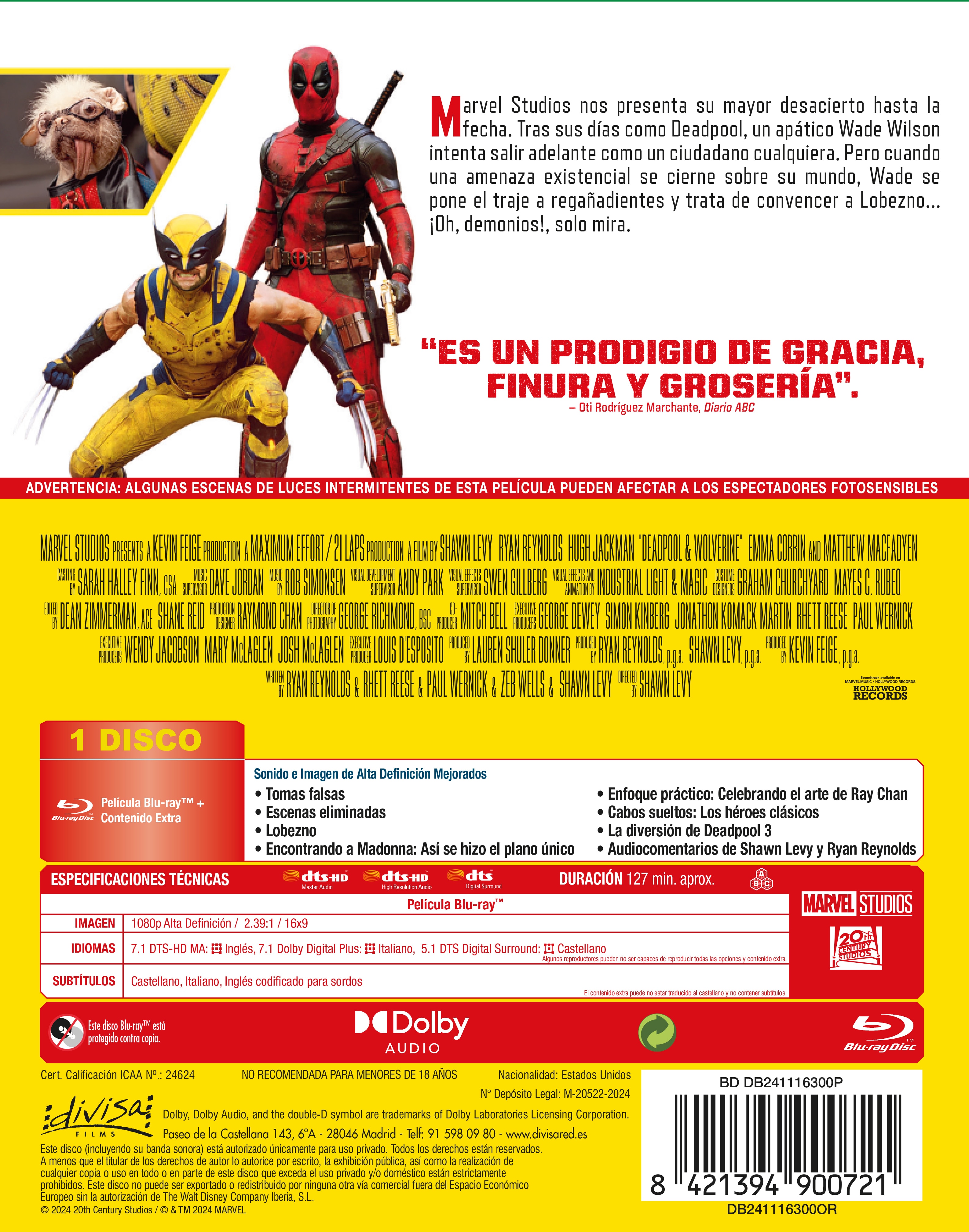 Deadpool y Lobezno (Blu-Ray) 2
