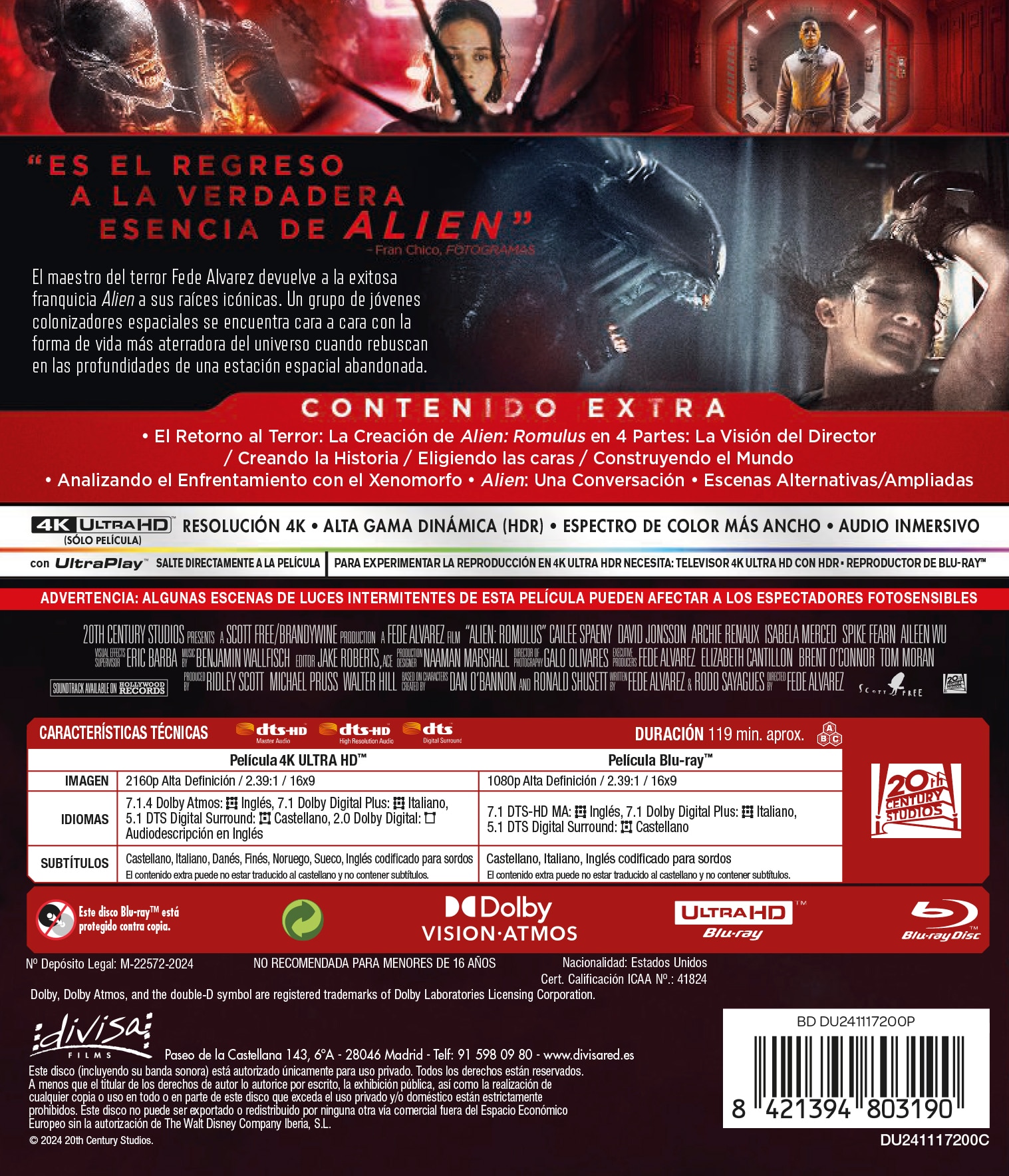 Alien: Romulus (4K Ultra HD + Blu-Ray) 3