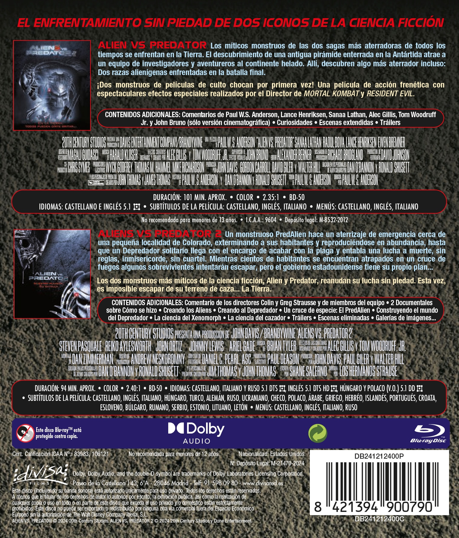 Alien vs. Predator: Colección 2 películas (Blu-Ray) 2