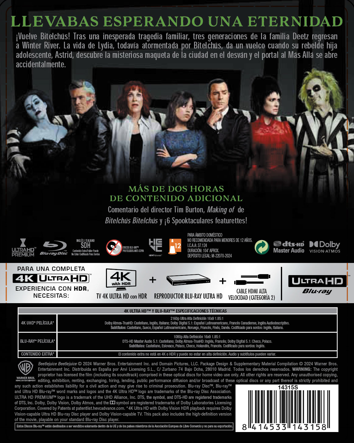 Bitelchús Bitelchús (Edición Especial Metálica) (4K Ultra HD + Blu-Ray) 2