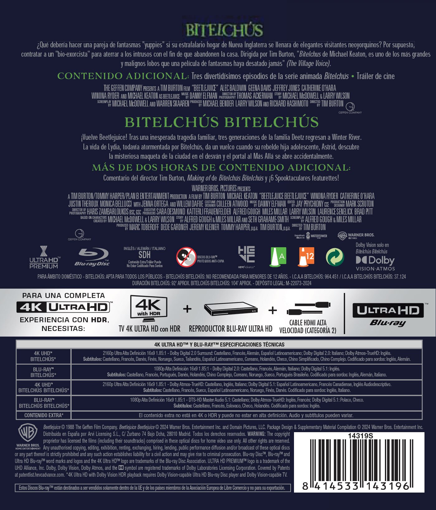 Bitelchús 1-2 (4K Ultra HD + Blu-Ray) 2