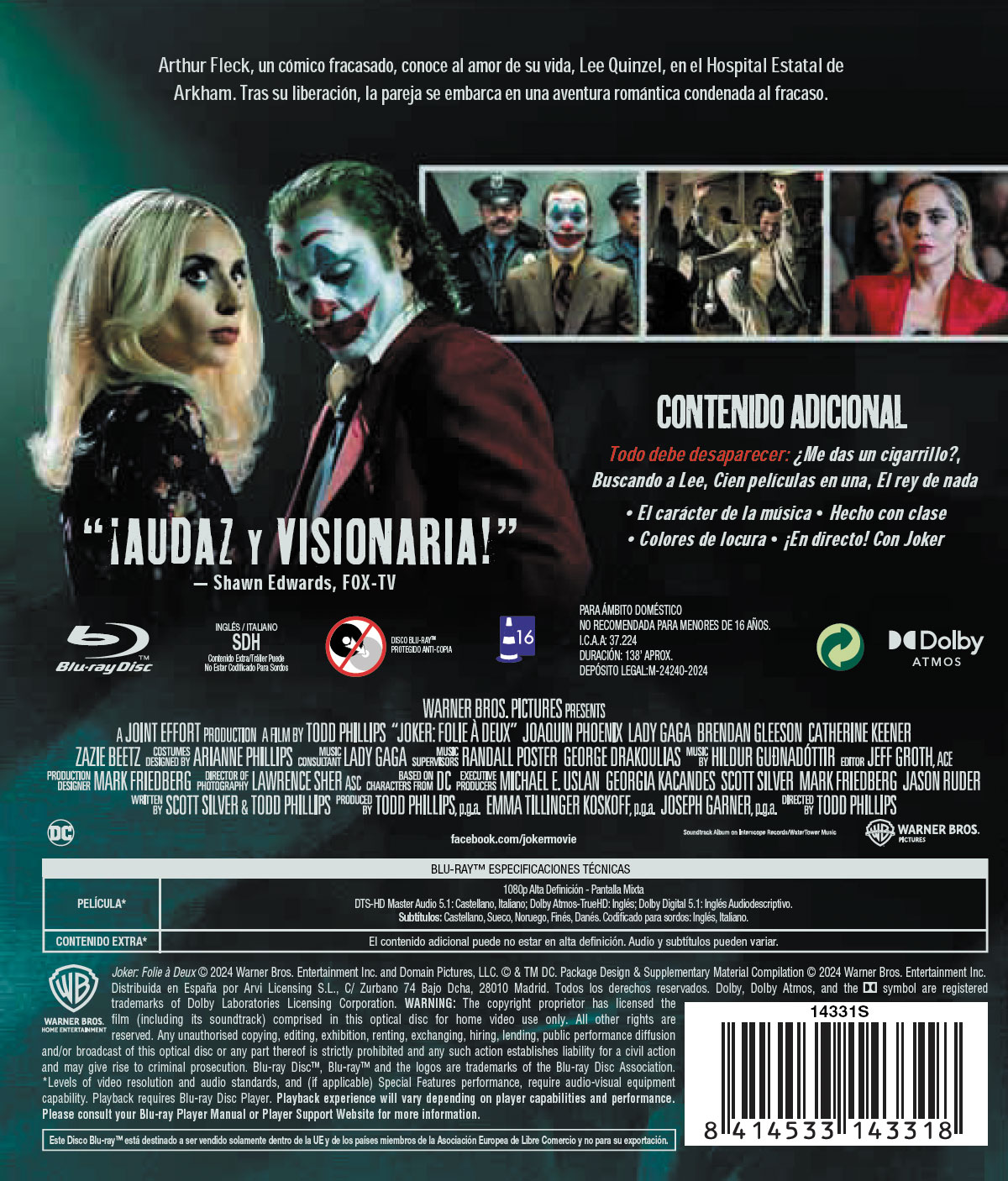 Imagen 2 de Joker: Folie à Deux (Blu-Ray)