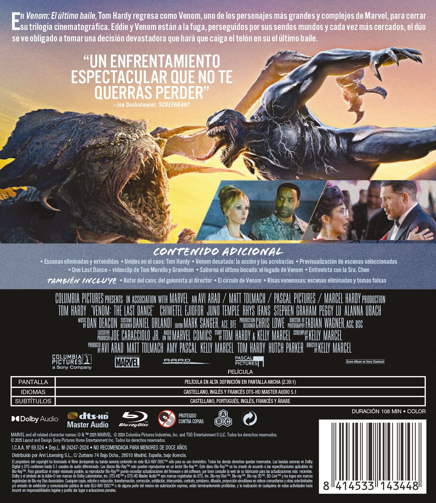 Venom: El último baile (Blu-Ray) 2