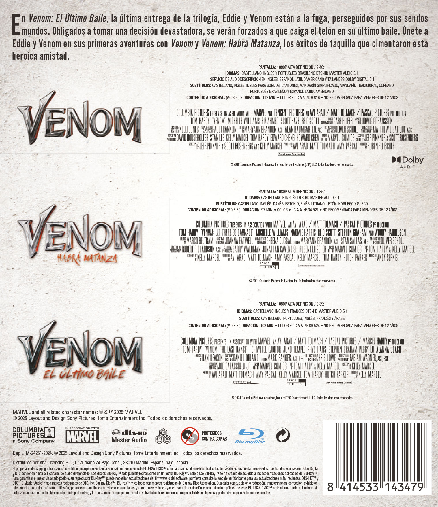 Venom 1-3 (Blu-Ray) 2