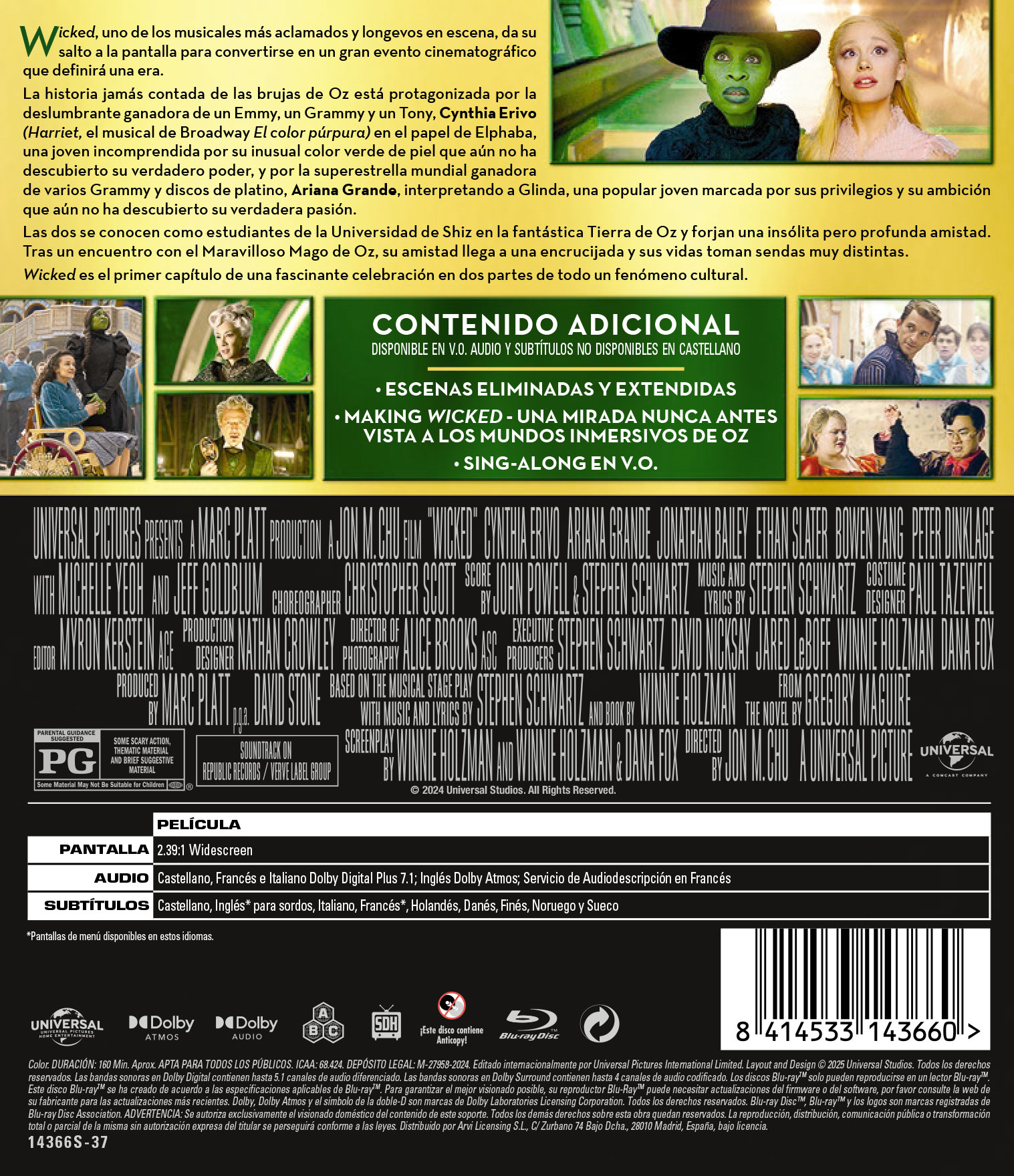 Wicked: Parte 1 (Blu-Ray) 2