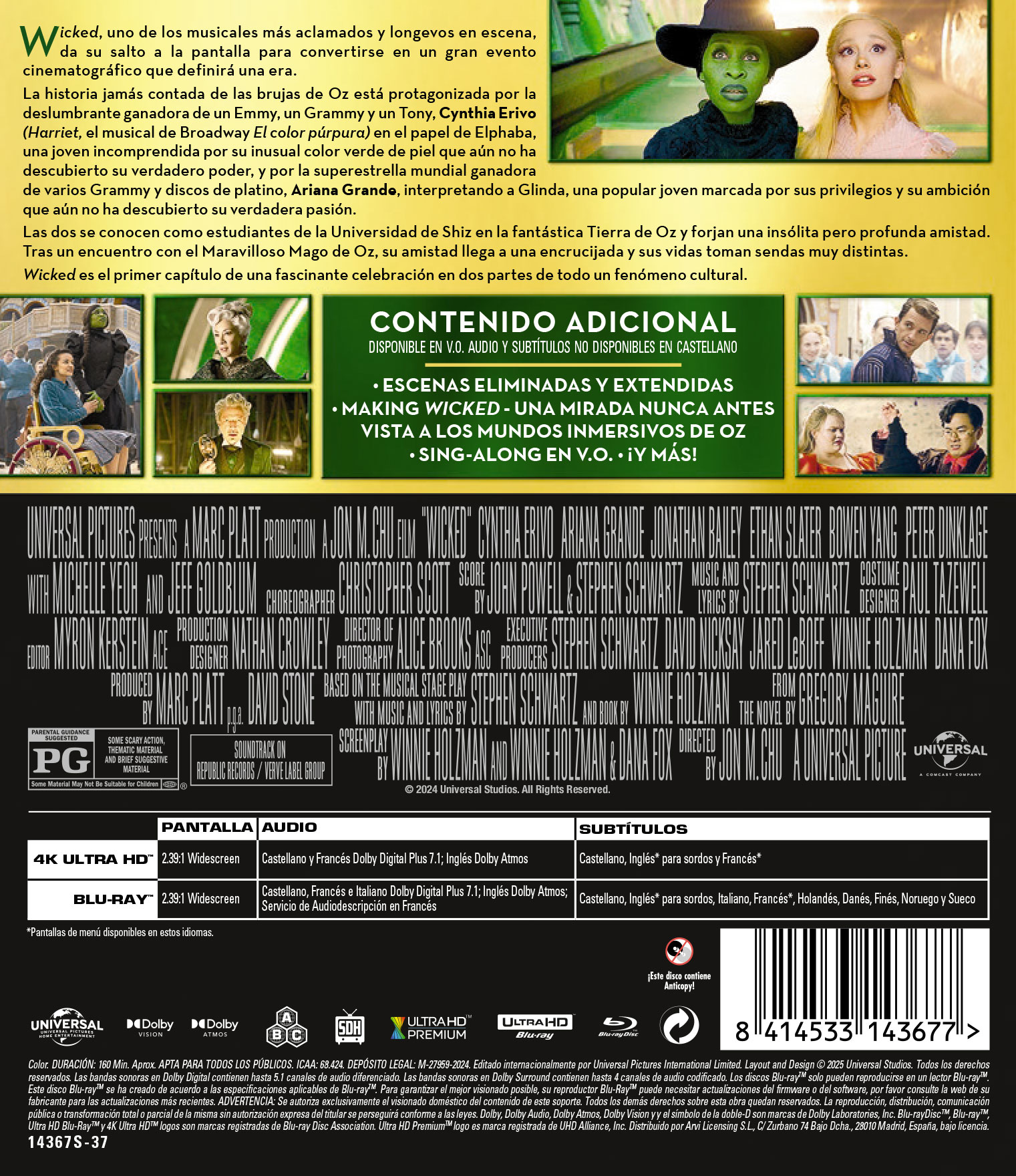 Wicked: Parte 1 (4K Ultra HD + Blu-Ray) 2