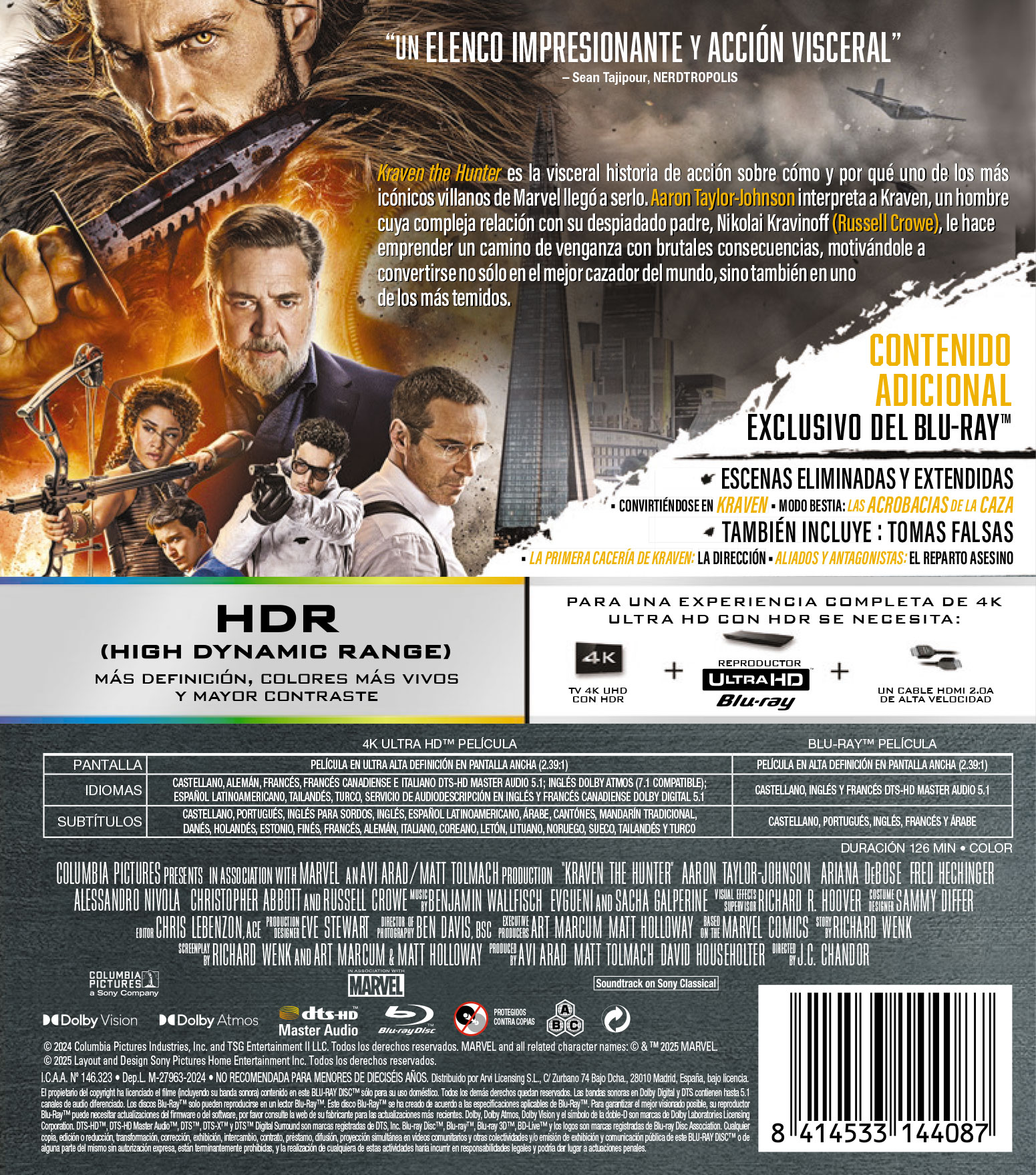 Kraven the Hunter (4K Ultra HD + Blu-Ray) 2