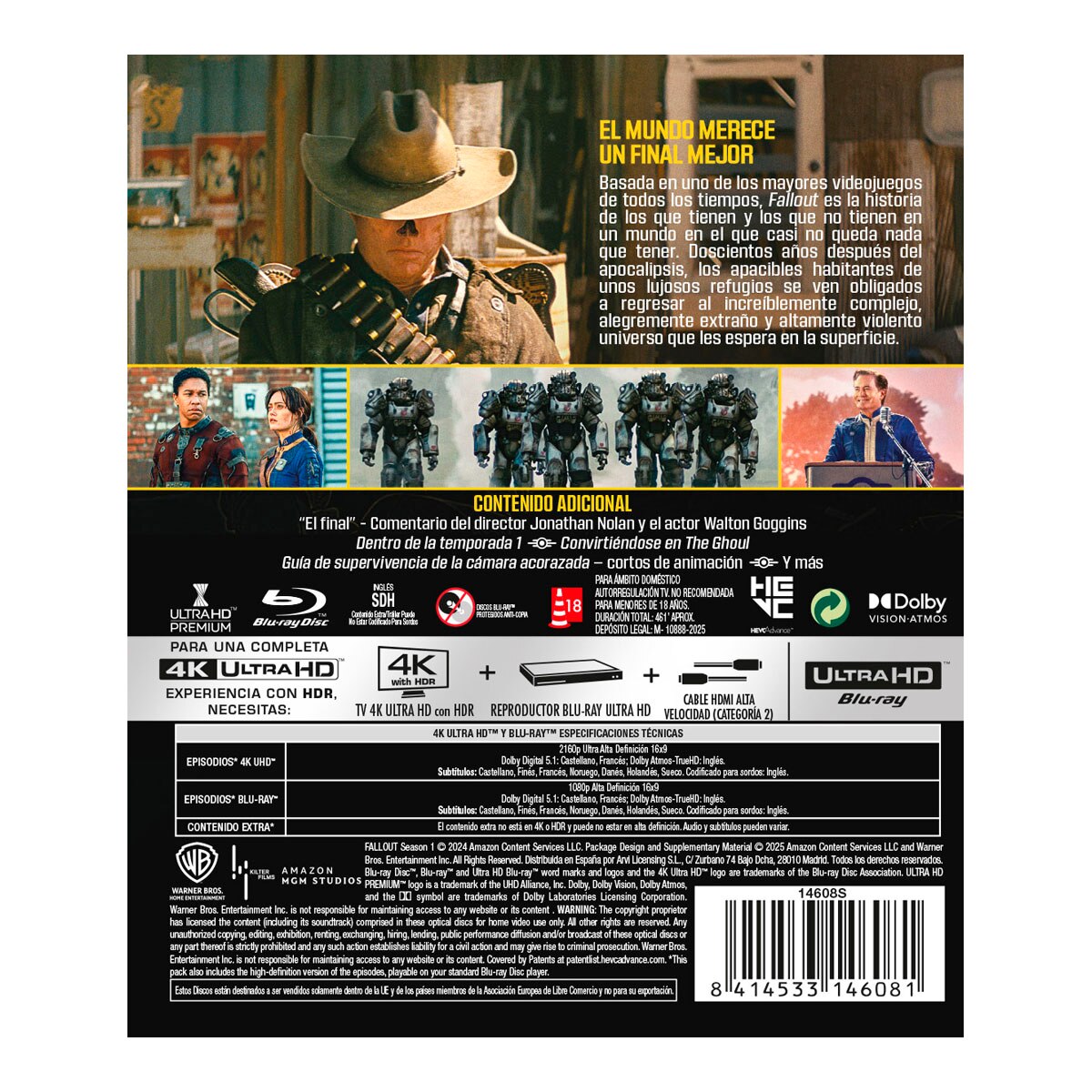 Fallout. 1ª Temporada (4K Ultra HD + Blu-Ray) 2