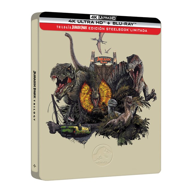Imagen 0 de Trilogía Jurassic Park (Edición Metálica) (4K Ultra HD + Blu-Ray)