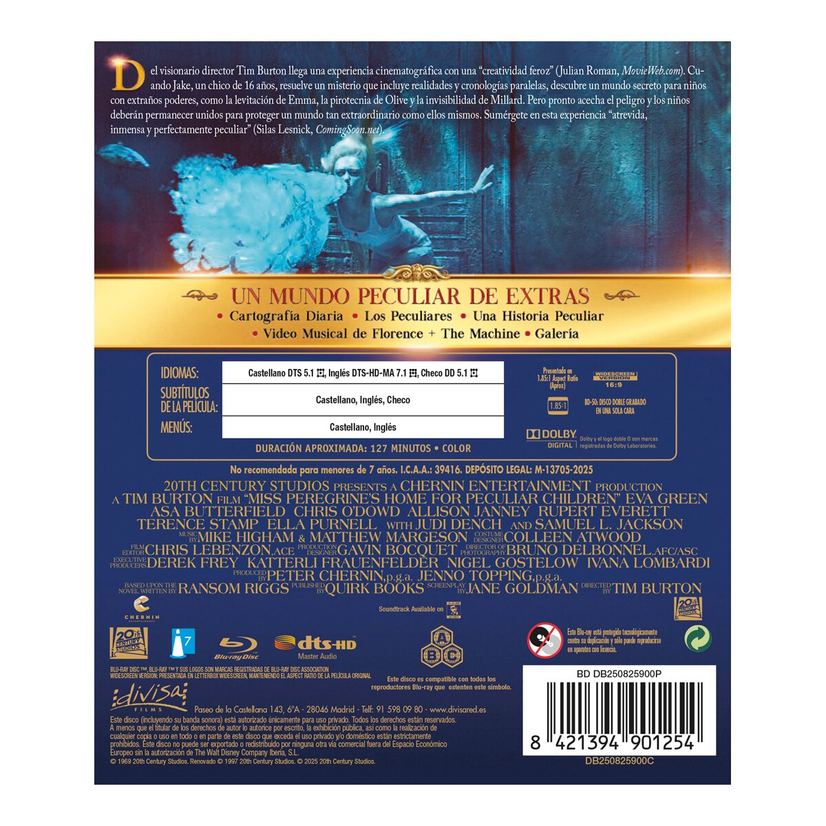 El hogar de Miss Peregrine para niños peculiares (Blu-Ray) 2