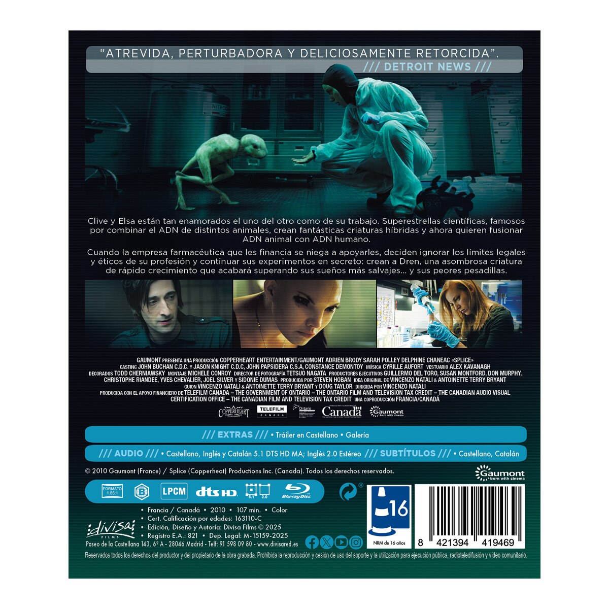 Splice: Experimento mortal (Blu-Ray) 2
