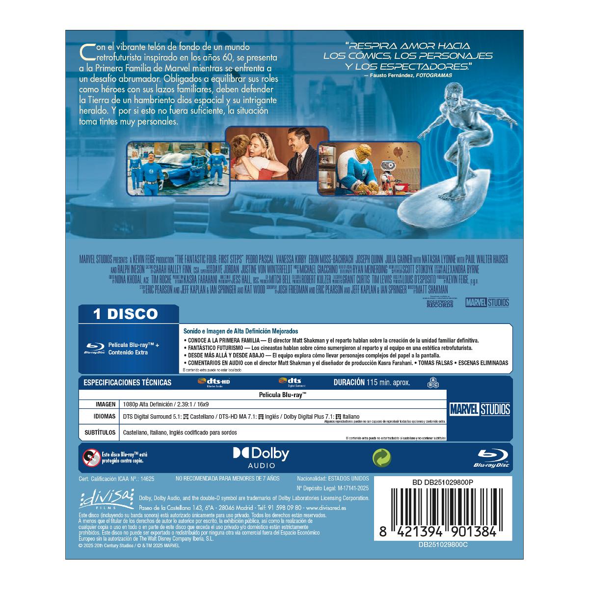 Los 4 fantásticos: Primeros pasos (Blu-Ray) 2