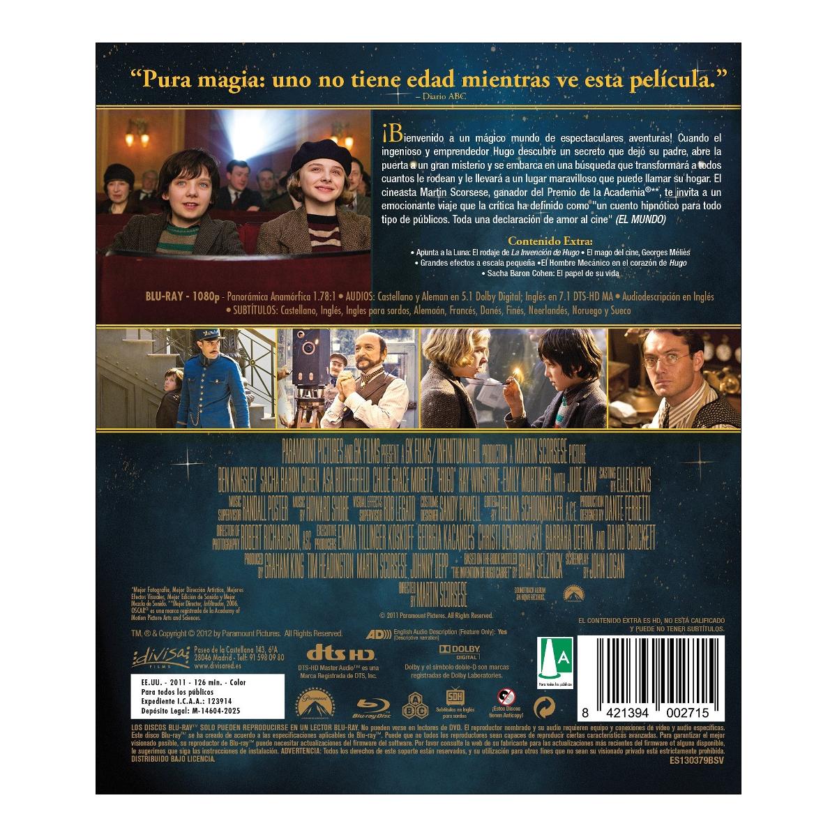 La invención de Hugo (Blu-Ray) 2