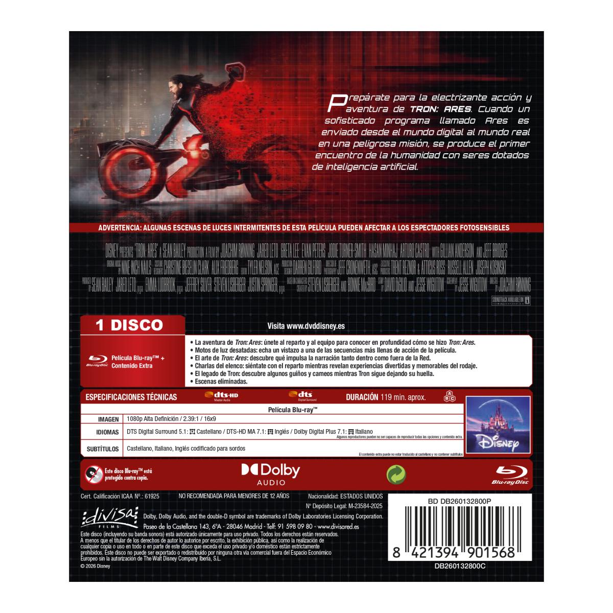 Tron Ares (Blu-Ray) 2