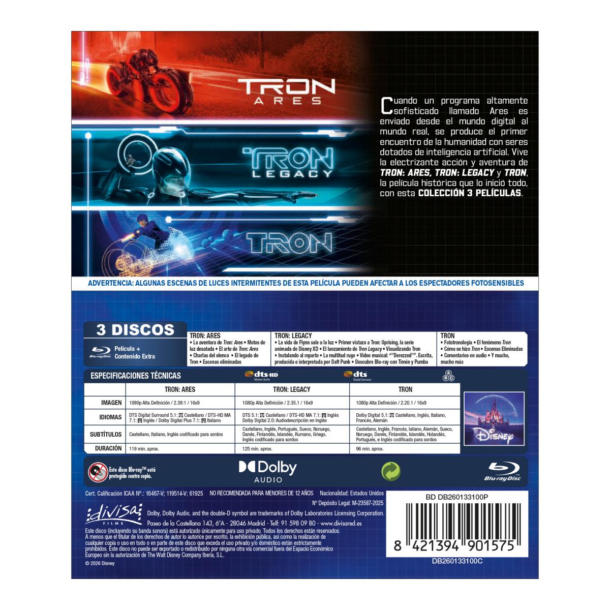 Tron: Colección 3 películas (Blu-Ray) 2