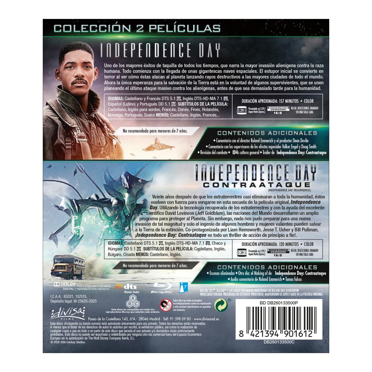 Independence Day: Colección 2 películas (Blu-Ray) 2