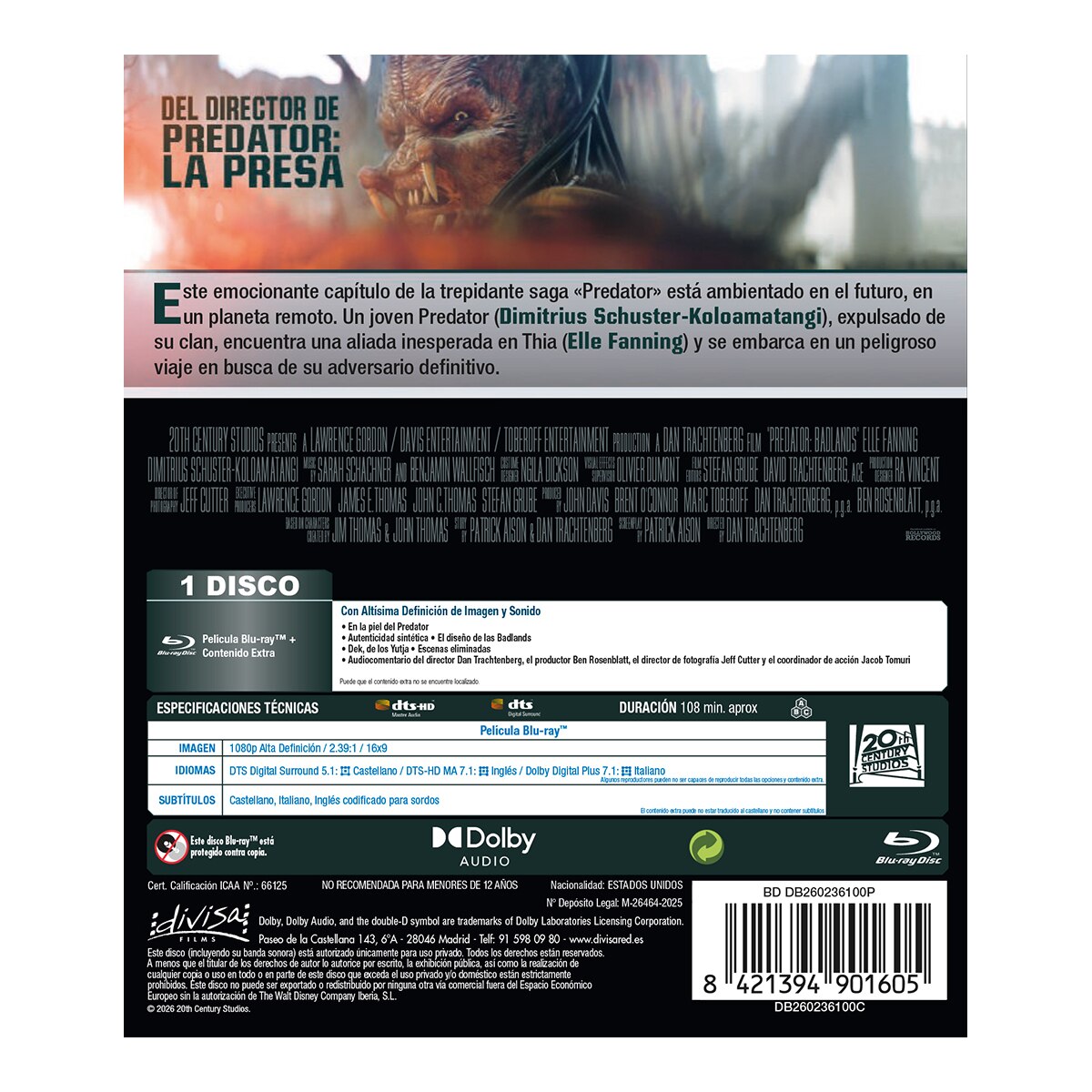 Predator Badlands (Blu-Ray) 2