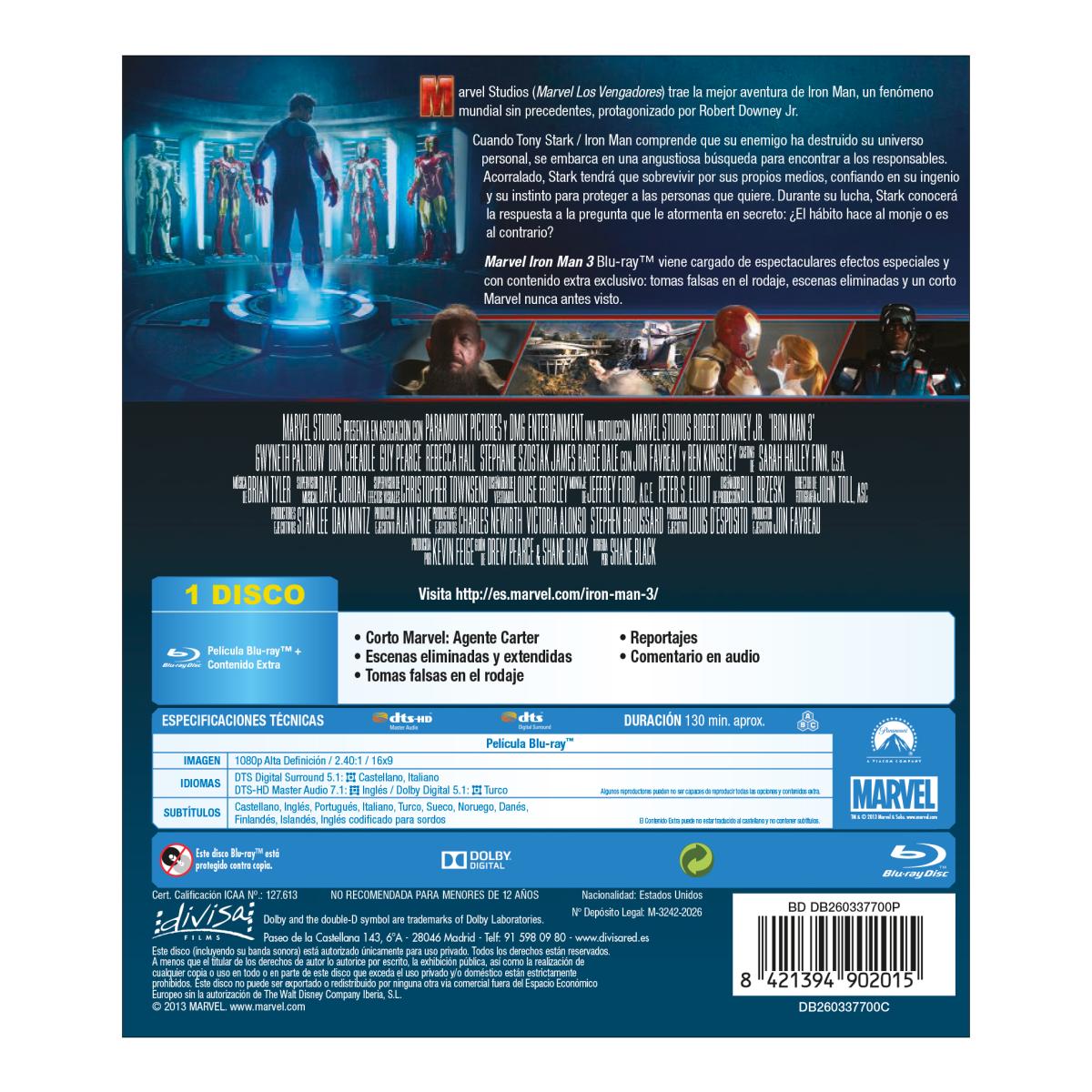 Iron Man 3 (Blu-Ray) 2
