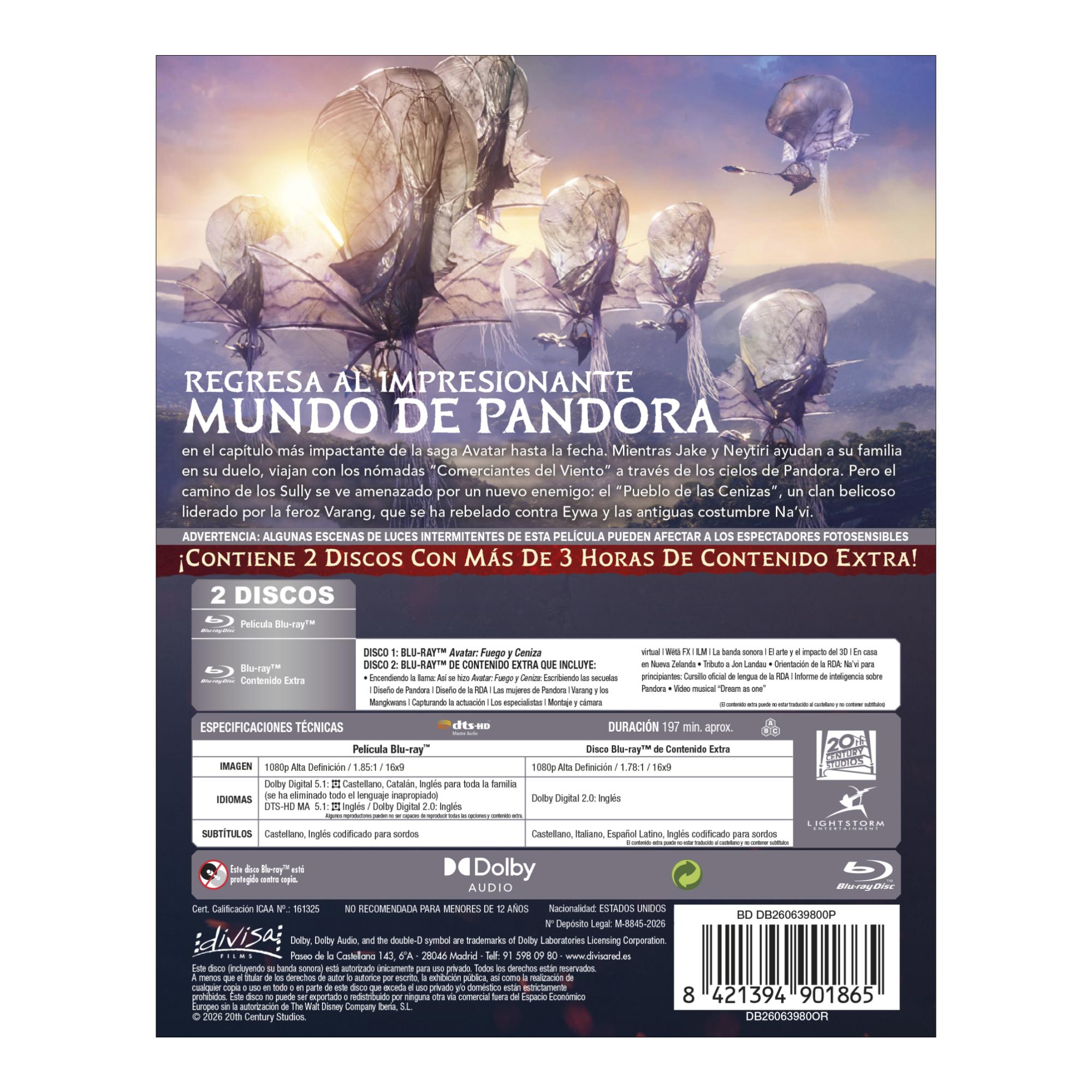 Avatar: Fuego y ceniza (Blu-Ray) 3