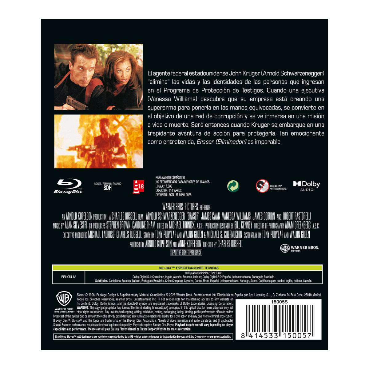 Imagen 3 de Eraser (Eliminador) (Blu-Ray)