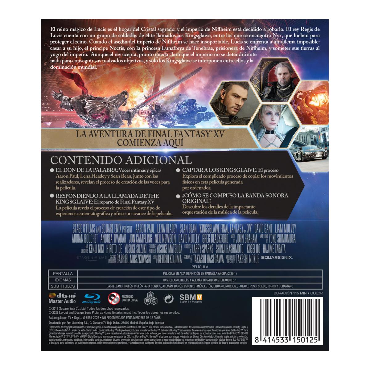 Final Fantasy XV: La pelicula (Blu-Ray) 3