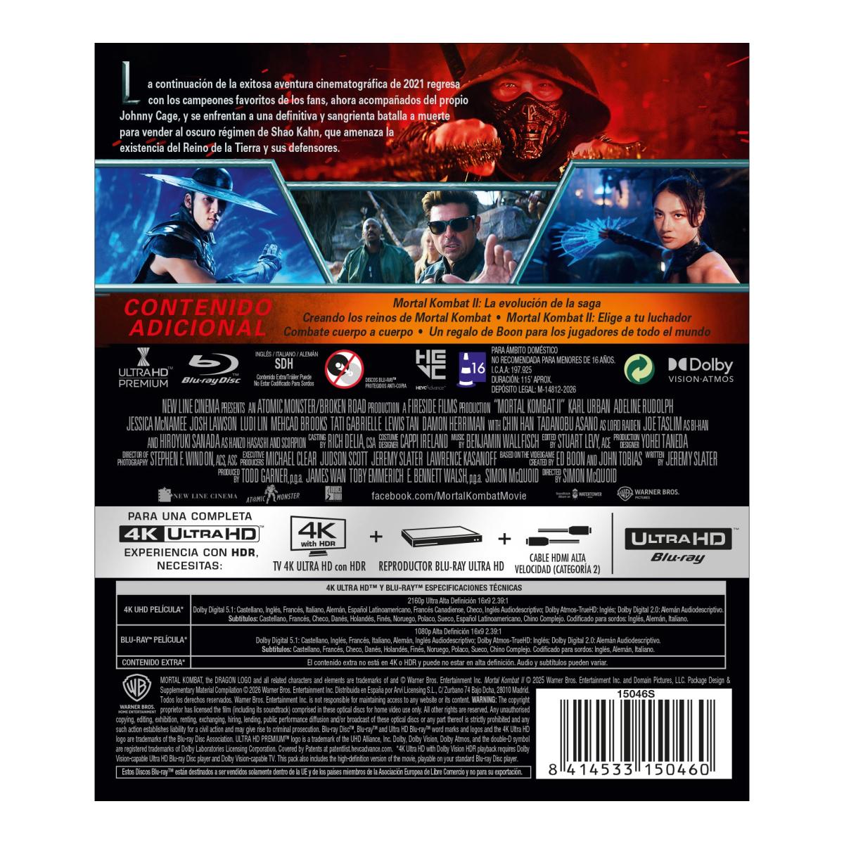Mortal Kombat 2 (4K UHD + BD) 2