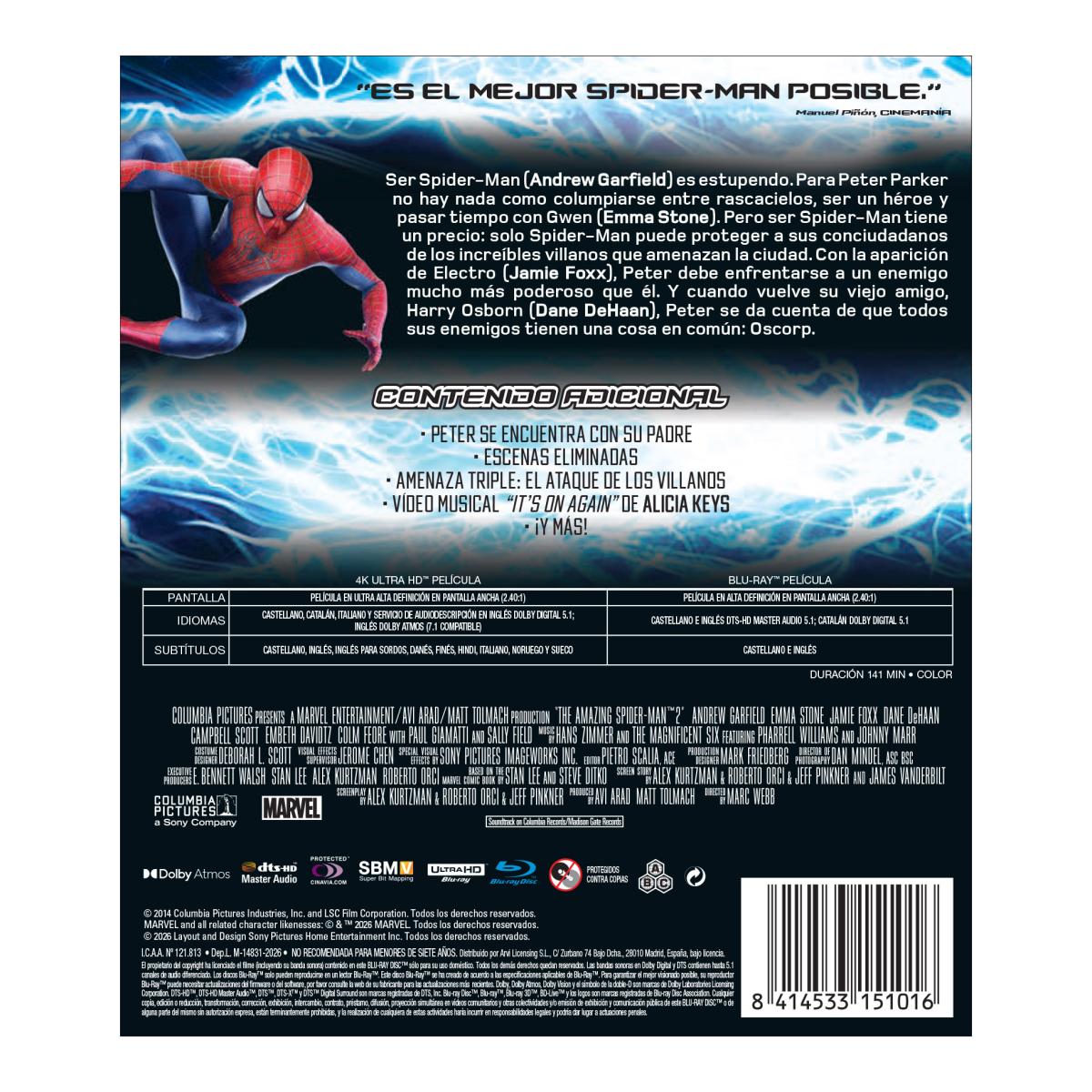Amazing Spider-Man 2 (4K UHD + BD) 2