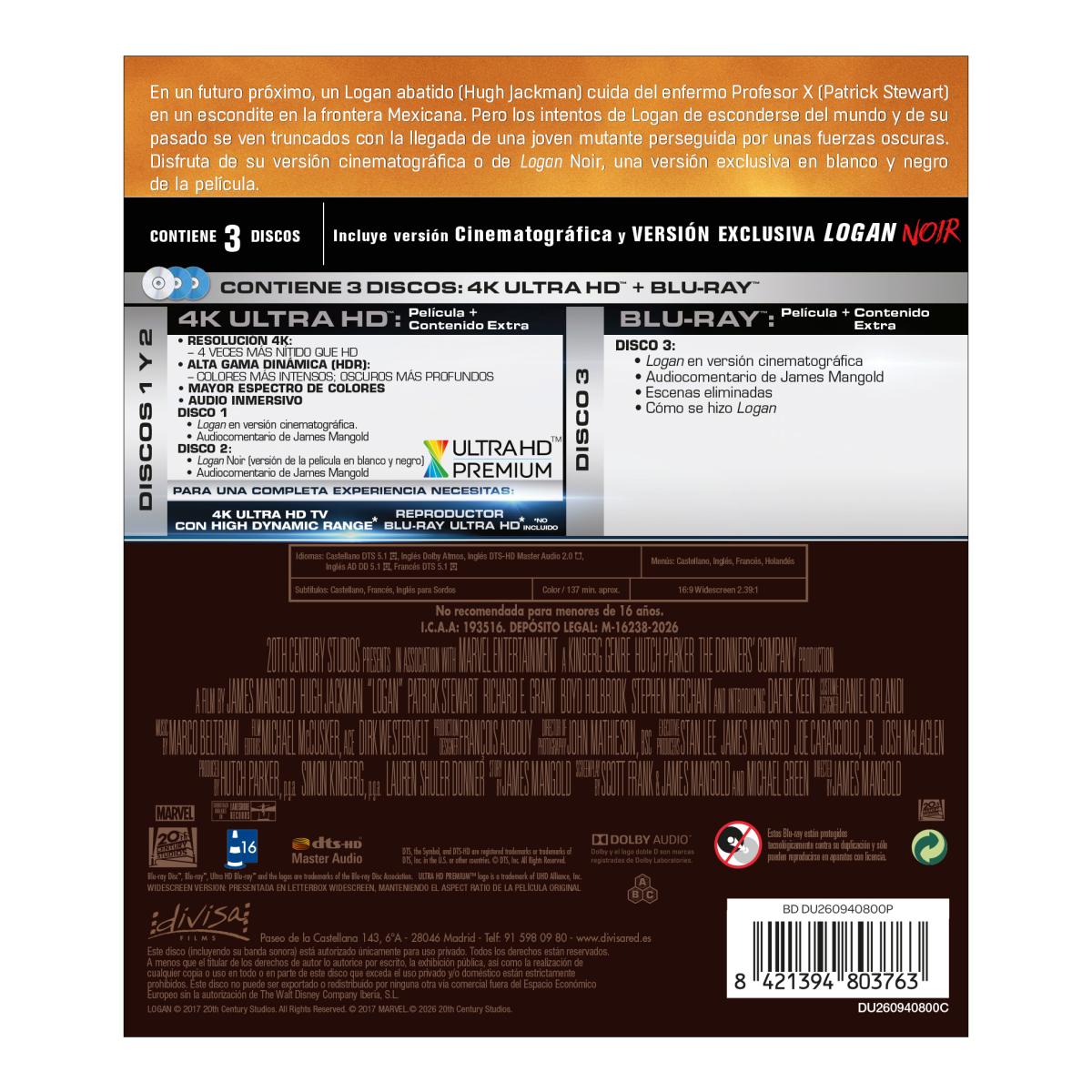 Logan (4K Ultra HD + Blu-Ray) 2