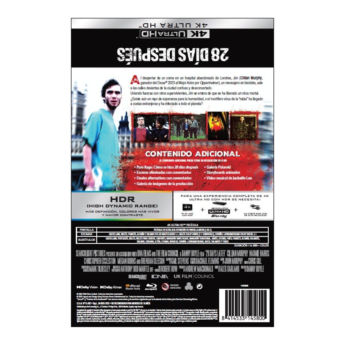 28 días después (Edición Metálica) (4K Ultra HD + Blu-Ray) 2
