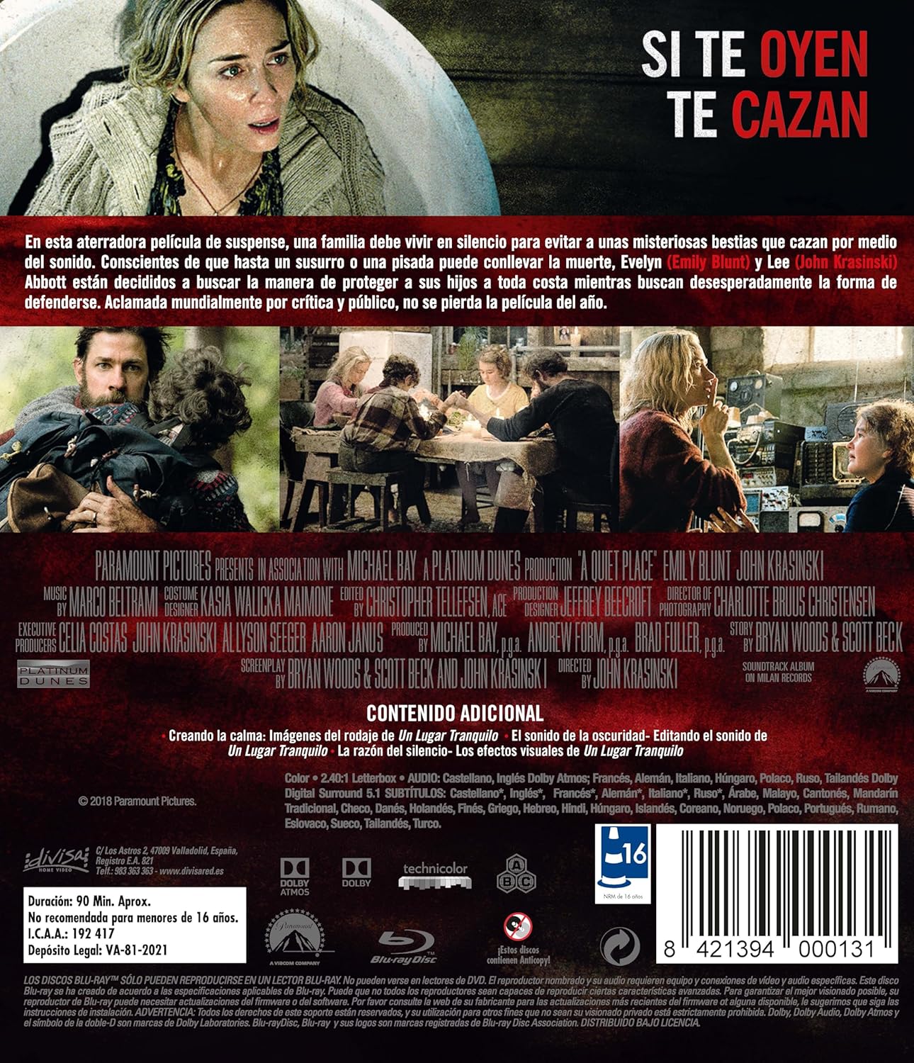 Un Lugar Tranquilo (Blu-Ray) 2