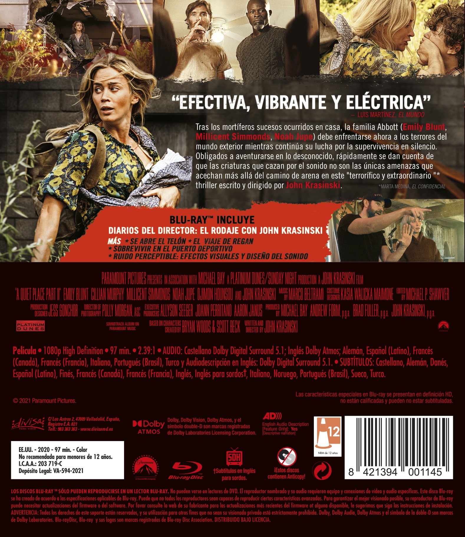Un Lugar Tranquilo 2 (Blu-Ray) 2
