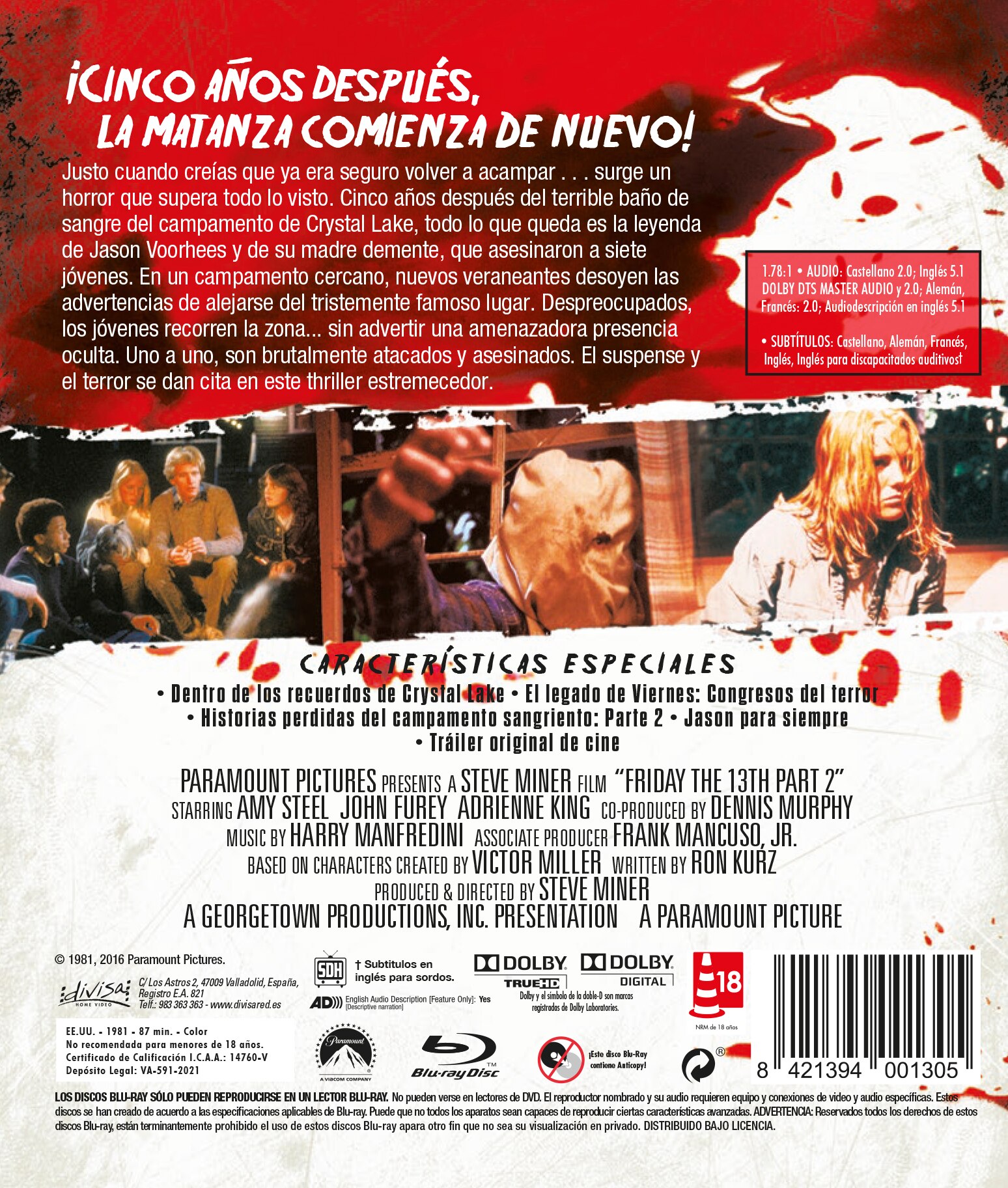 Viernes 13: Parte 2 (Blu-Ray) 2