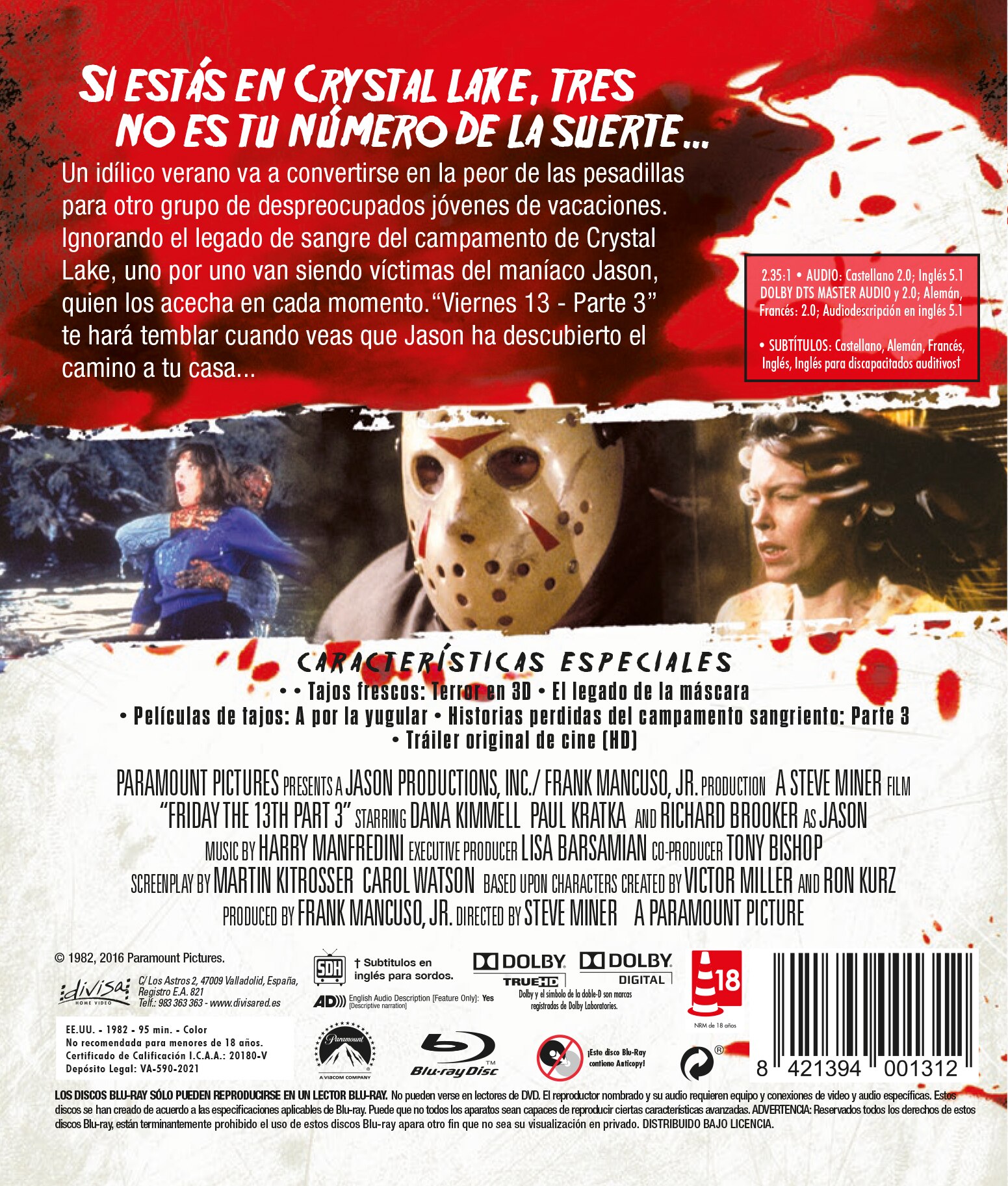 Viernes 13: Parte 3 (Blu-Ray) 2