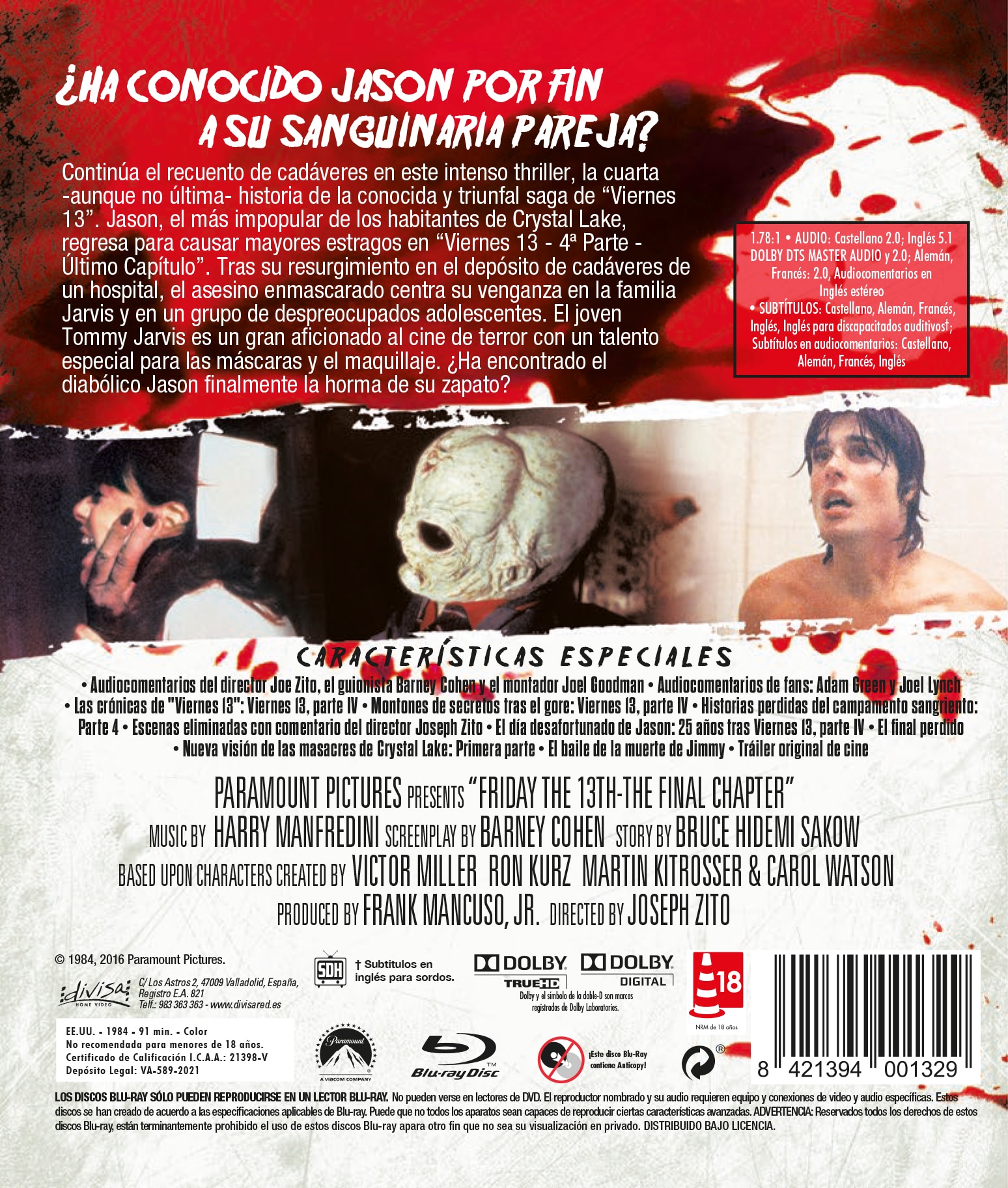 Viernes 13: Parte 4 (Último Capítulo) (Blu-Ray) 2