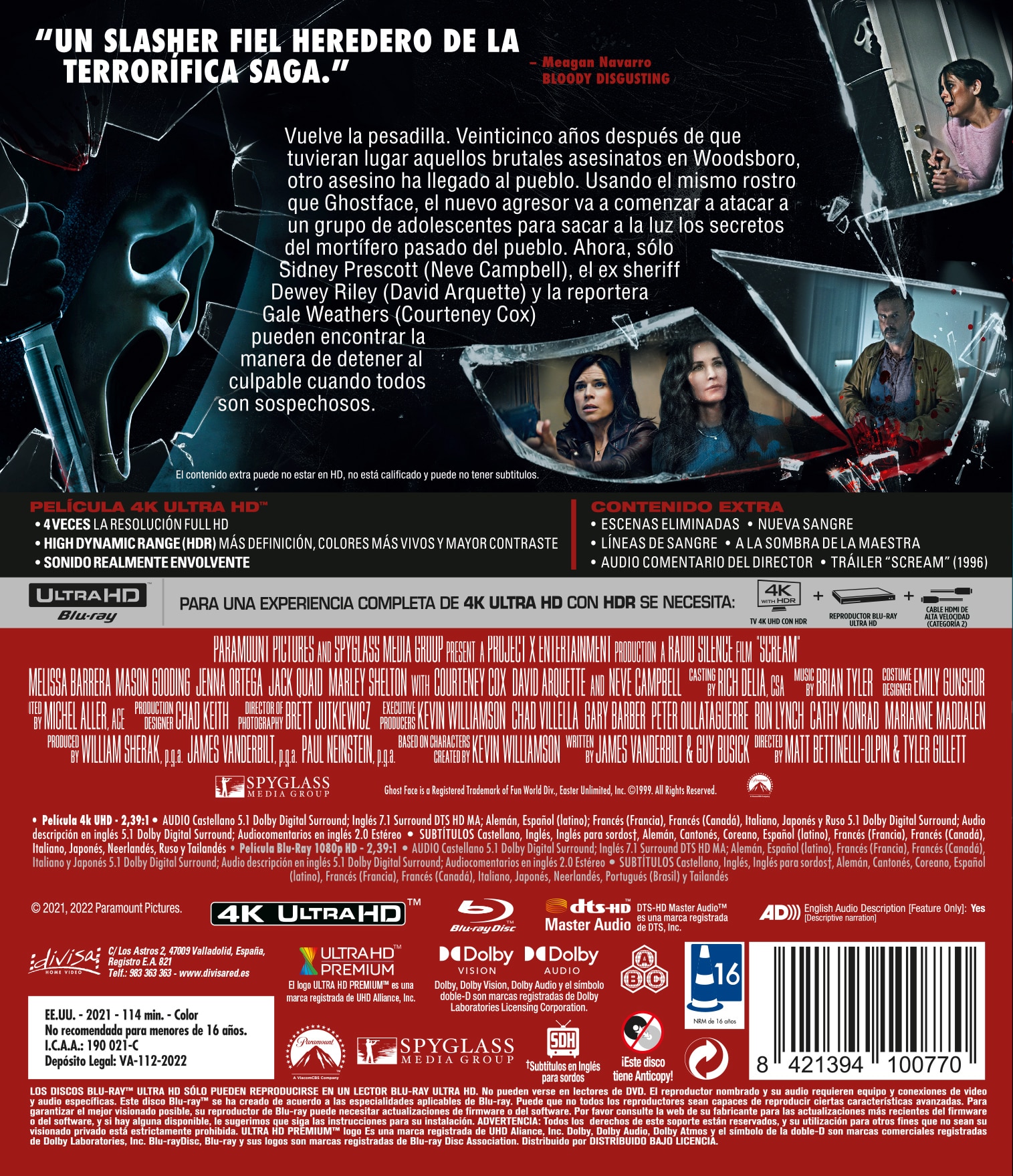 Scream (2022) (4K Ultra HD + Blu-Ray) 2